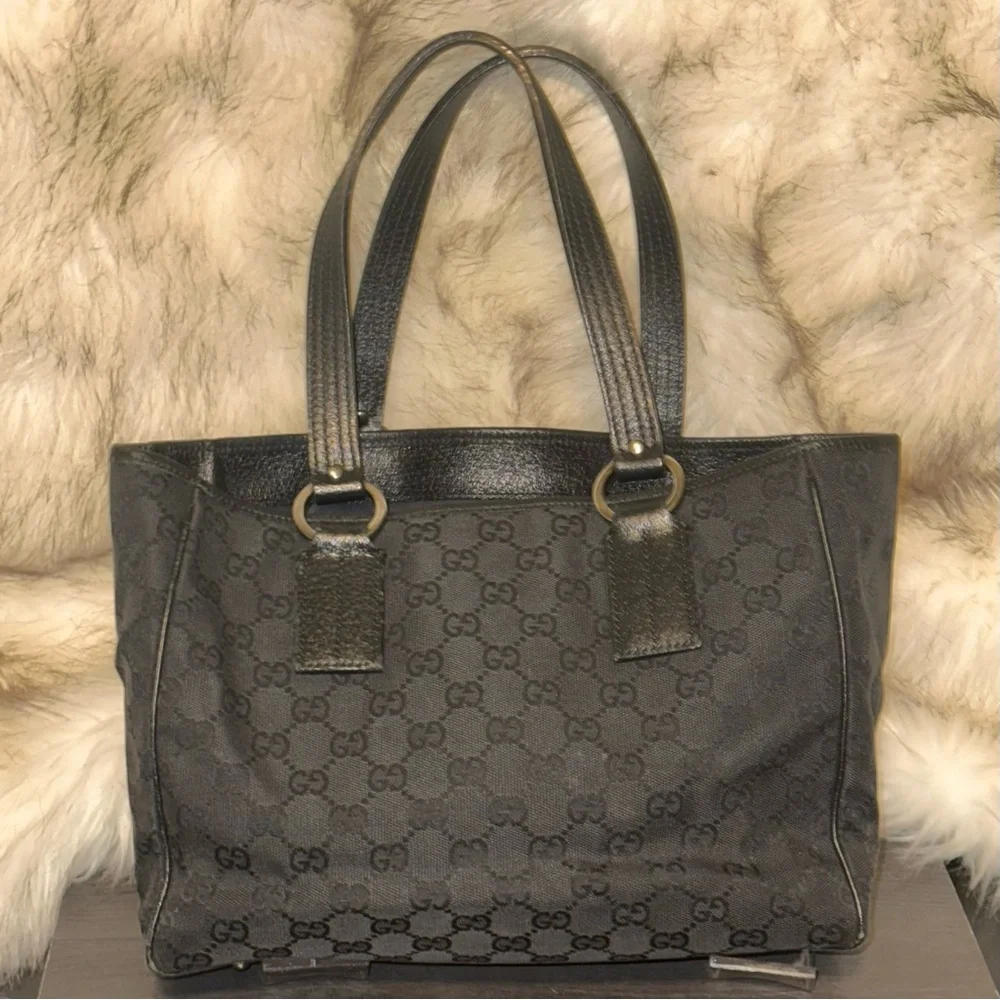 GUCCI BUNDLE Pre-Loved Black Tote + Matching Wallet ๐ - Picture 1 of 16